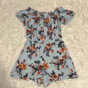 womens xhilaration off the shoulder rhomper